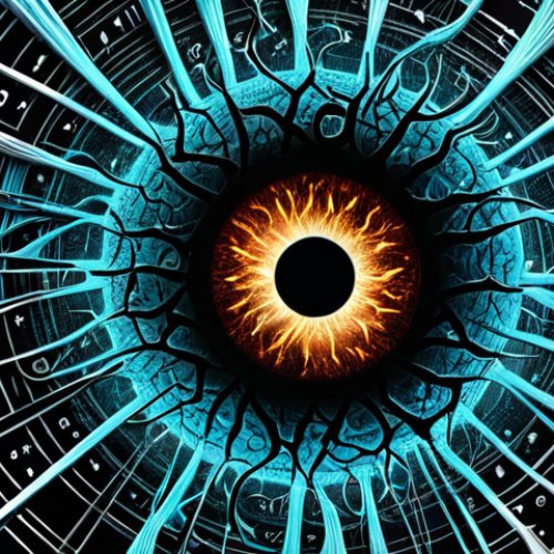 **Prompt 1 (Complexity to Clarity):**
    A highly detailed and chaotic visual representation of overwhelming information and data, like a tangled web or a dense, abstract jungle of numbers and symbols. Emerging from the center of this chaos, a single, glowing, simplified path or a luminous eye clearly piercing through the clutter, symbolizing profound insight and the discovery of essential patterns amidst complexity. High contrast, sharp focus on the 'essence' element.